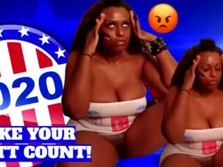 Shortly thereafter I took My booty to the polls&comma; this happens&period; 2020 Election Day Imani Seduction SQUIRTING Reaction vid