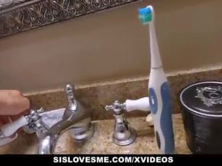 SisLovesMe - smashing Stepsis Fucked In Bathroom