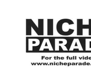 NICHE PARADE - Young&comma; Competitive Pornstars Jocelyn Stone And Kira Perez Enter Competition To Find Out Who Can start A adolescent Cum Faster With Their Hands