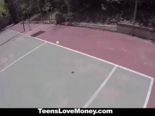 TeensLoveMoney - Tennis street girl Fucks For Cash
