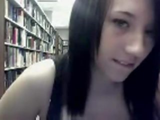 Teen flashing in library