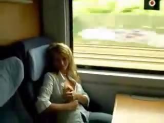 Big Titted MILF Naked At Train vid