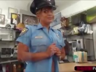 Glorious Brunette Police Officer Sells A Firearm And Gets Fucked