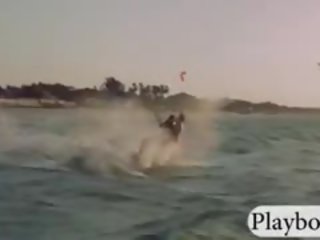 Groovy Playmates Tryout Kite Boarding Naked