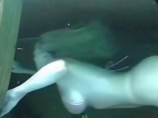 Erotic Underwater Bikini young woman