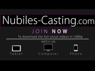 Nubiles Casting - member hungry teen cums again and again